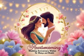 Heartwarming Wedding Anniversary Wishes for Bhaiya and Bhabhi